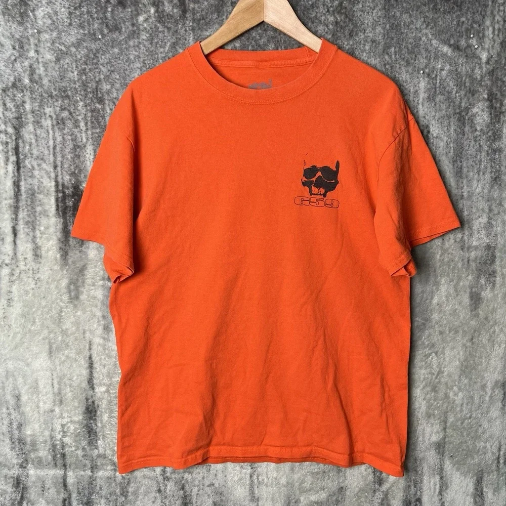 Suicideboys G59 Records T-Shirt Size Large Rap Hip Hop Logo Orange